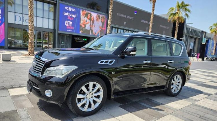 انفينيتي QX80 2014 خليجية المواصفات للبيع في الامارات دبي