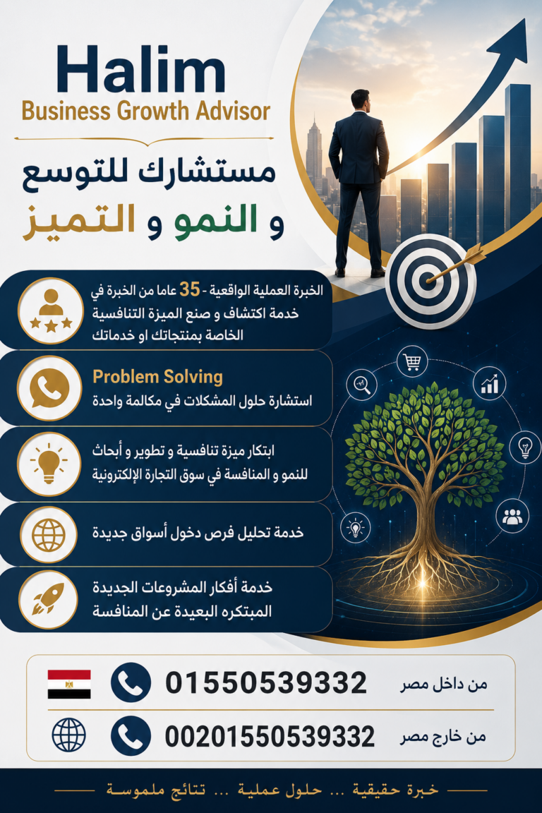 استشاري تطوير أعمال Halim Business Growth Advisor