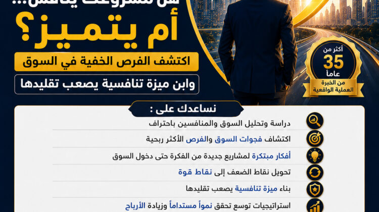 اكتشاف ثم صنع ميزة تنافسية لمشروعك الحالي او الجديد الذي تفكر به