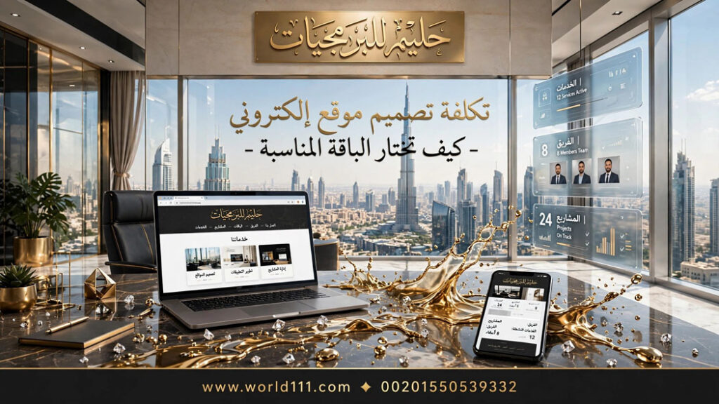 تكلفة تصميم موقع إلكتروني في السعودية والإمارات