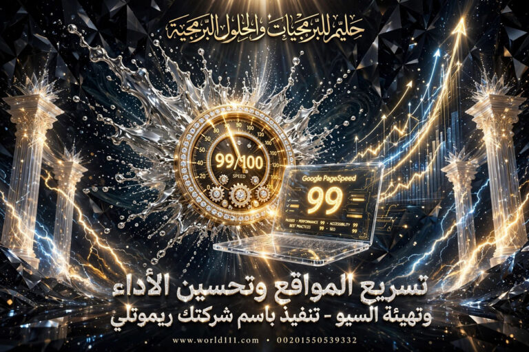 خدمة تسريع المواقع وتحسين الأداء وتهيئة السيو - تنفيذ باسم شركتك عن بعد ريموتلي