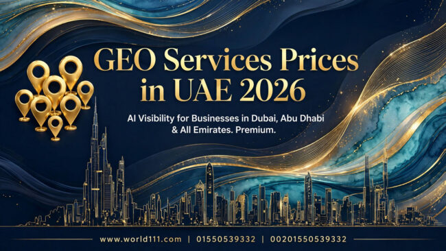 GEO Services Prices in UAE 2026  AI Visibility for Businesses in Dubai, Abu Dhabi & All Emirates