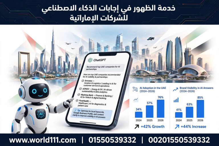 كيف يتم تحسين ظهور الشركات الإماراتية في إجابات الذكاء الاصطناعي - حليم لتصميم و تطوير المواقع